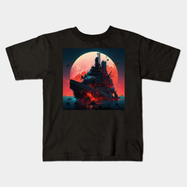 starship Kids T-Shirt by rocknerd